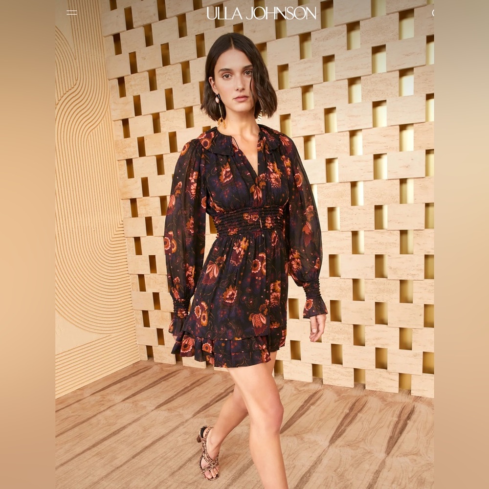 ULLA JOHNSON Silk Mini Dress